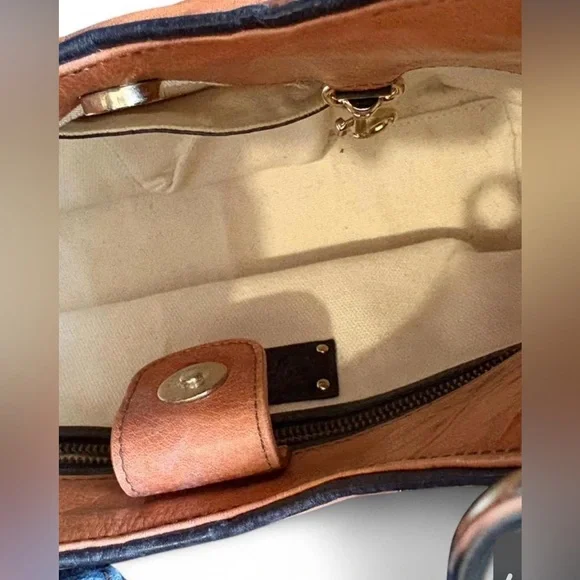 Rare Y2K Vintage Italian Leather Tre Vero Bag - Picture 5 of 5